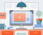 Free Business Home Office Vector Illustration
