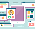 Free Flat Web Layout Vectors