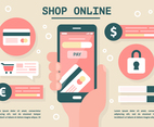 Free Flat Digital Marketing Vector Illustration