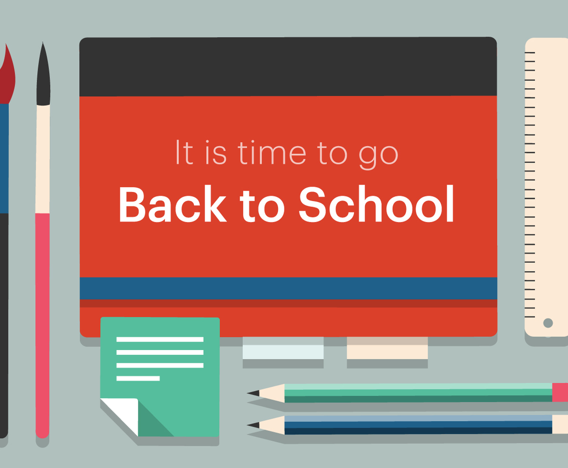 Free Back to School Vector Illustration
