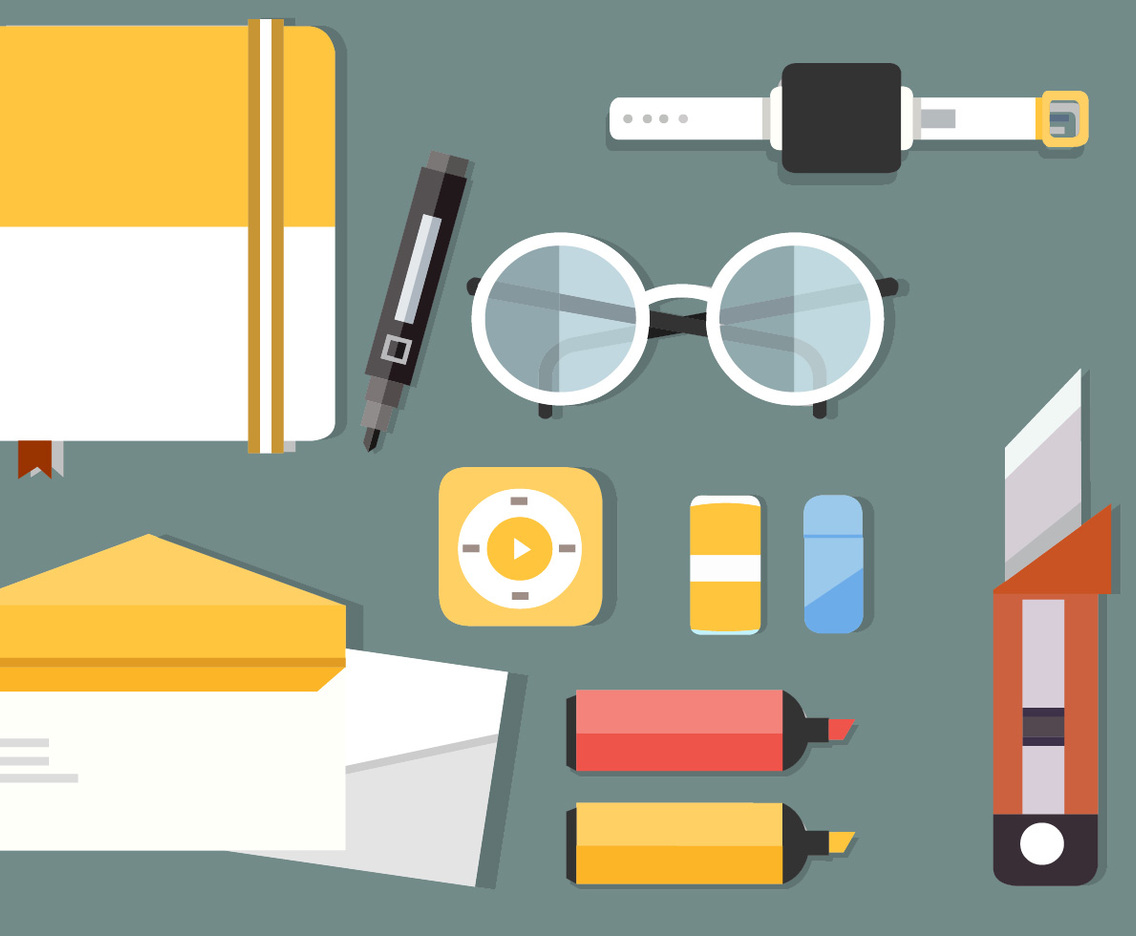 Free Business Office Vector Illustration
