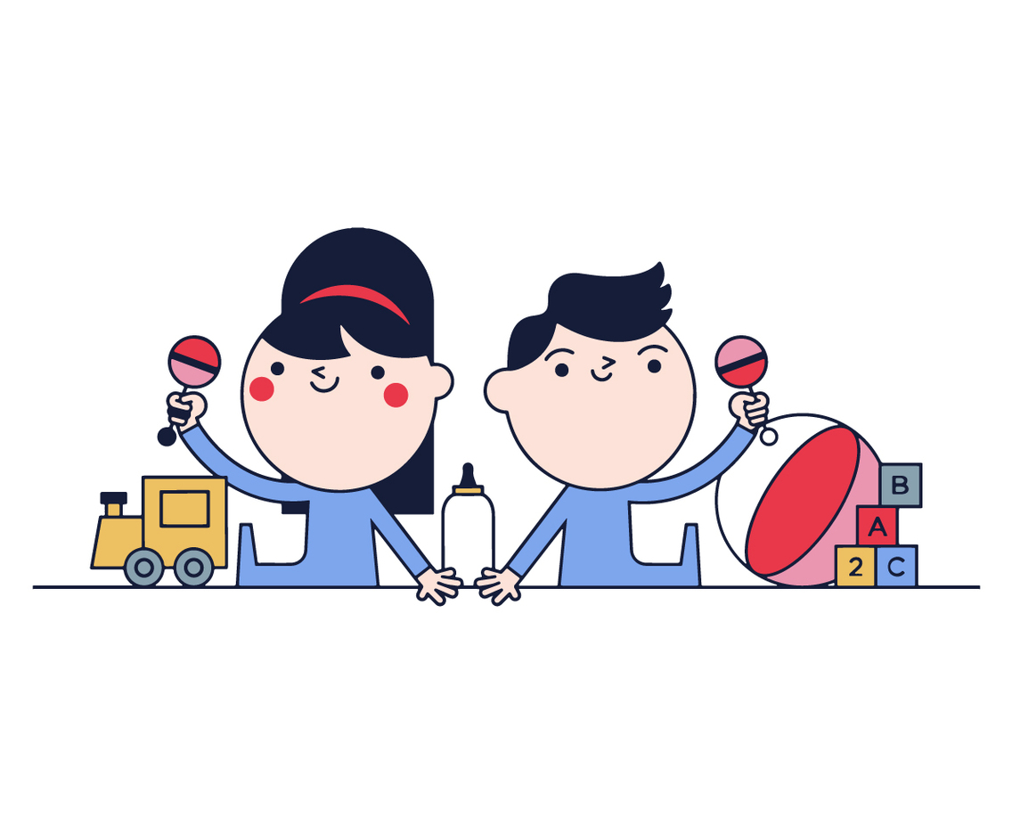 Free Twins Vector