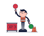 Free Worker Vector