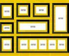 Free Vector Photo Collage 12