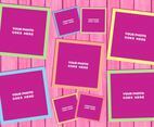 Free Vector Photo Collage 4