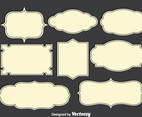 Retro Cartouche Vector Set
