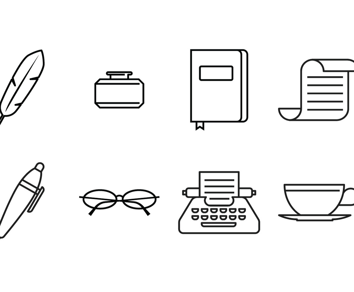 Writer Line Icon