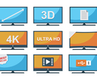 Free LED TV Icons