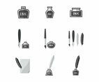Free Ink Pot Vector