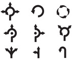 Free Roundabout Vectors