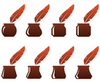 Free Ink Pot Vectors