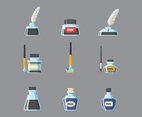 Free Ink Pot Vector