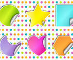 Dimensional Die Cut Sticker Set
