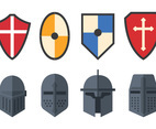 Set Of Templar Vector