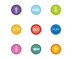 Free Arcade Button Vector