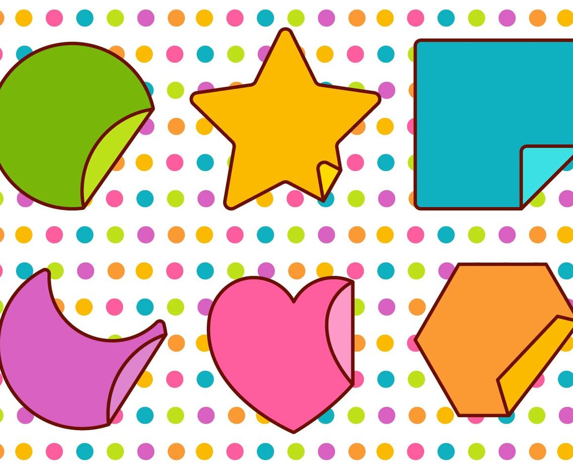 Die Cut Sticker Set