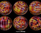 Abstract Pixelated Sphere. Vector illustration.