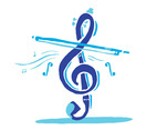 Blue Violin Key