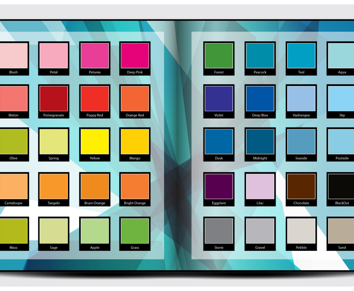 Color Palette Print in a Book