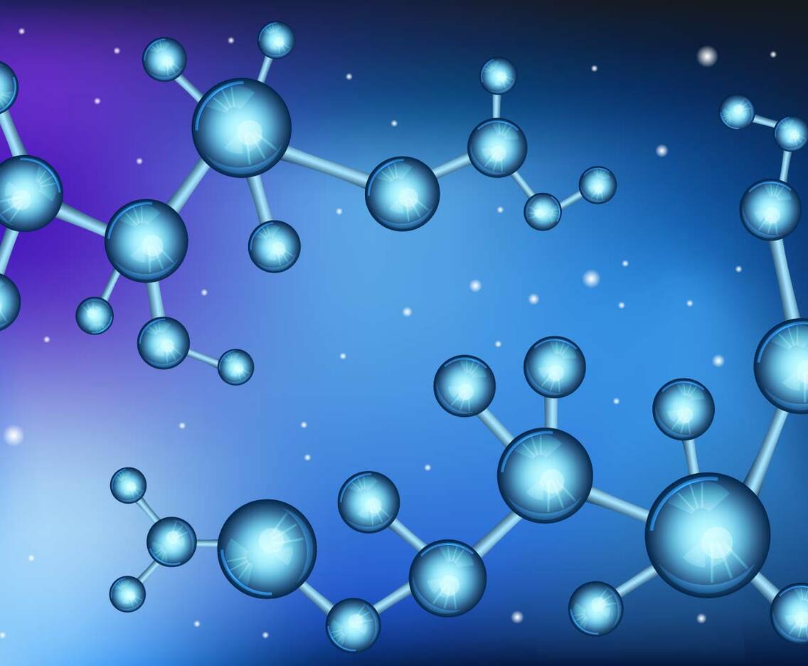 Science Background With Molecules Atoms