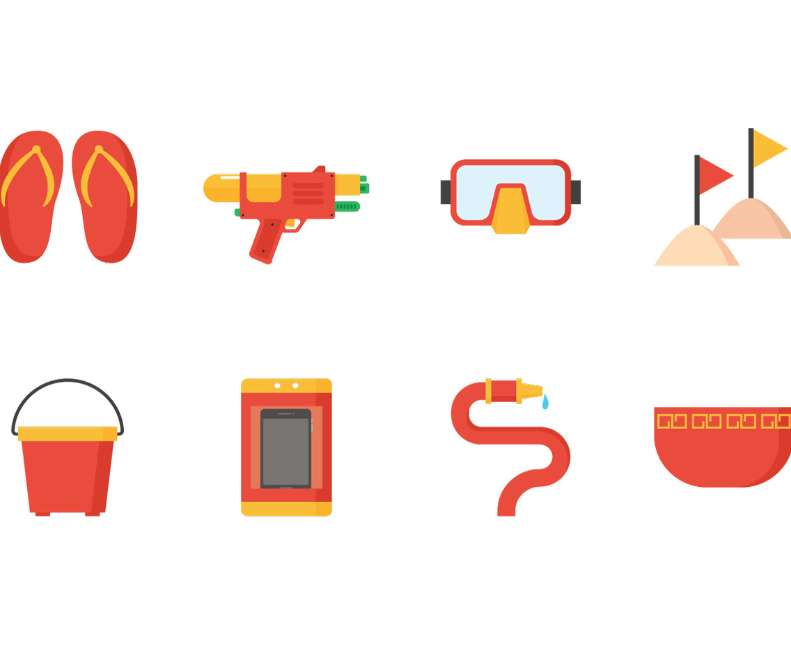 Songkran Flat Icon