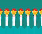 Concierge Colorful Vector