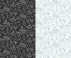 Outline Plants Pattern