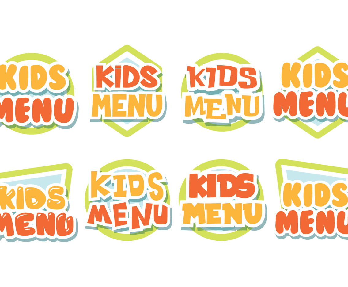 Free Kids Menu Labels