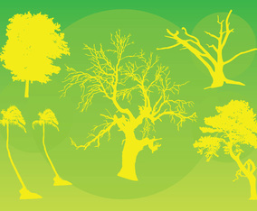 Tree Silhouette Vectors Vector Art & Graphics | freevector.com