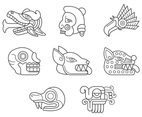 Quetzalcoatl Symbol Vector