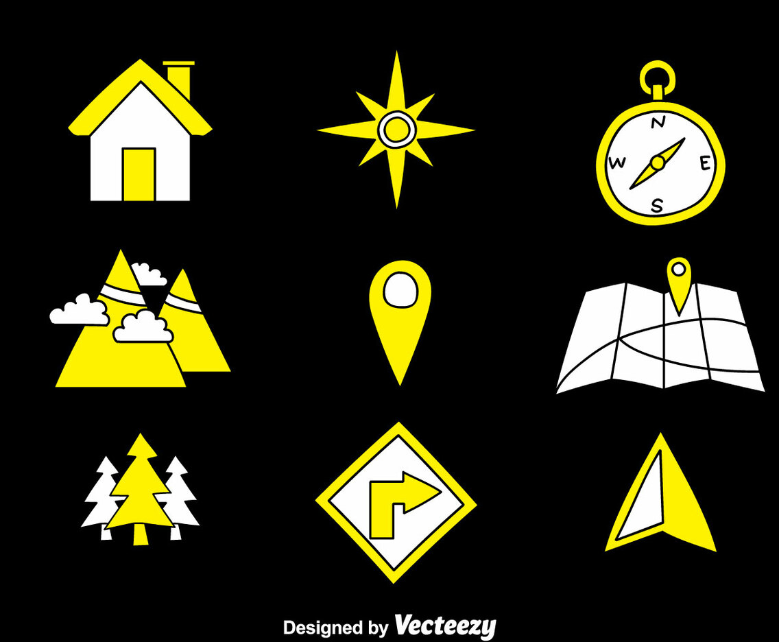 Map Legend Hand Draw Icons