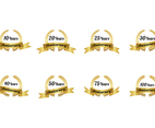 Aniversario Badge Vector