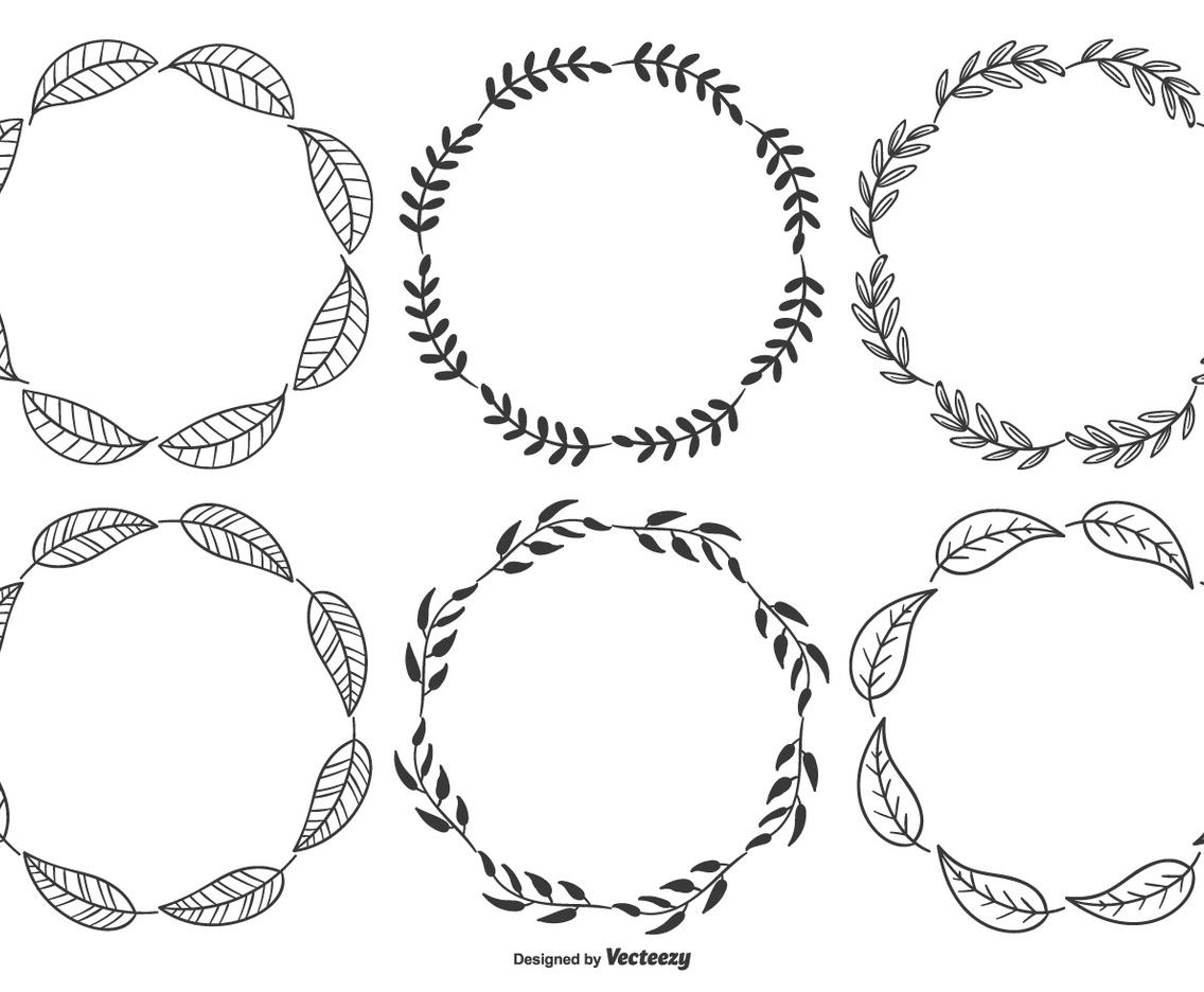 Sketchy Leaf Frames