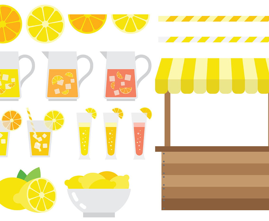 Free Lemonade Stand Icons Vector