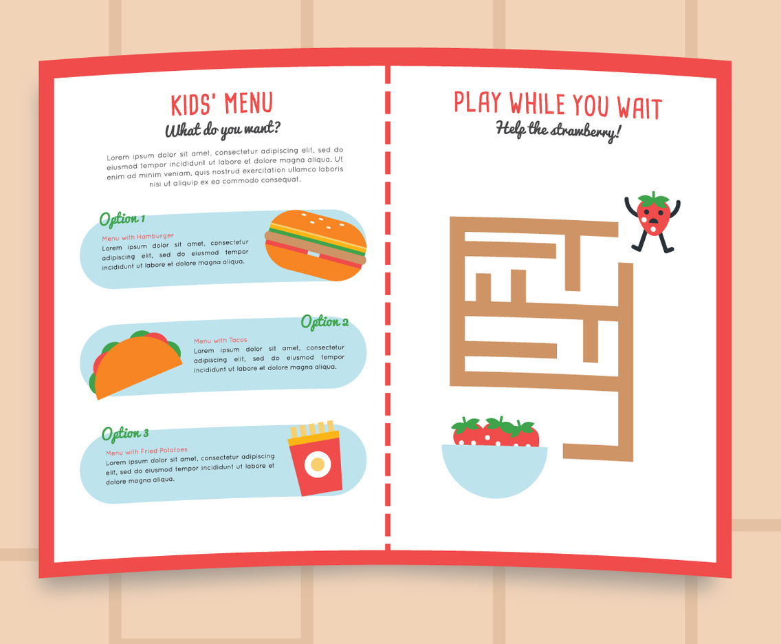 Menu with a Game