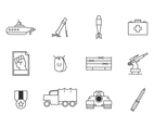 Free World War 2 Outline Vector Icon