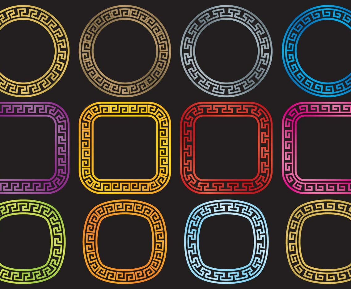 Circular Greek Keys