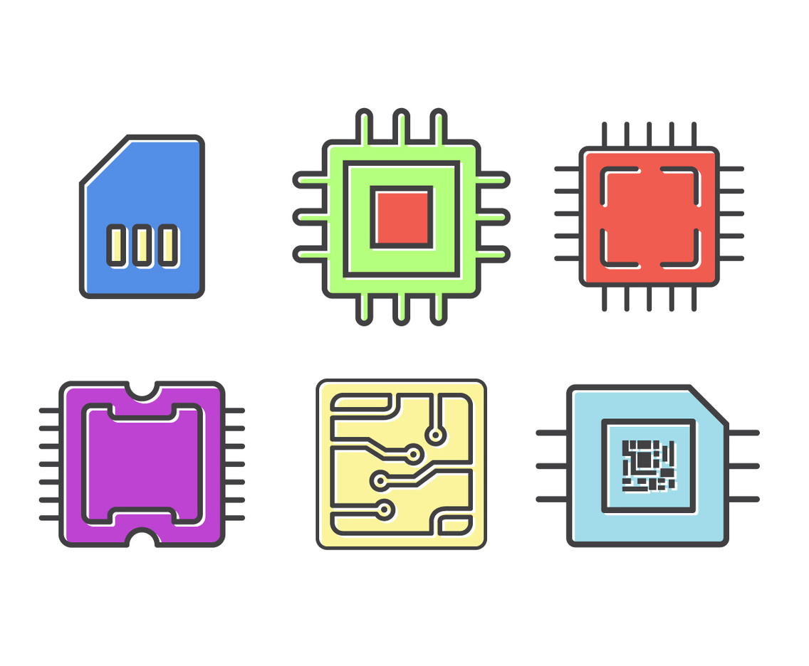 Free Microchip Vector Elements