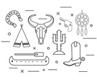 Thin Line Style Vector Collection