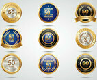 Free Aniversario Golden Labels