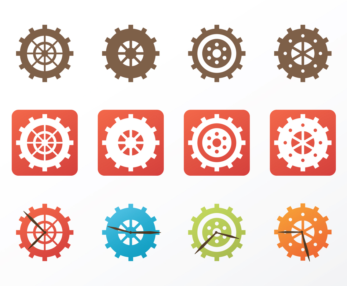 Free Clock Parts Vector