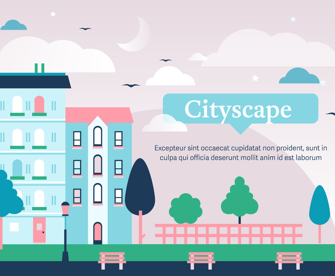 Free Cityscape Vector  Illustration