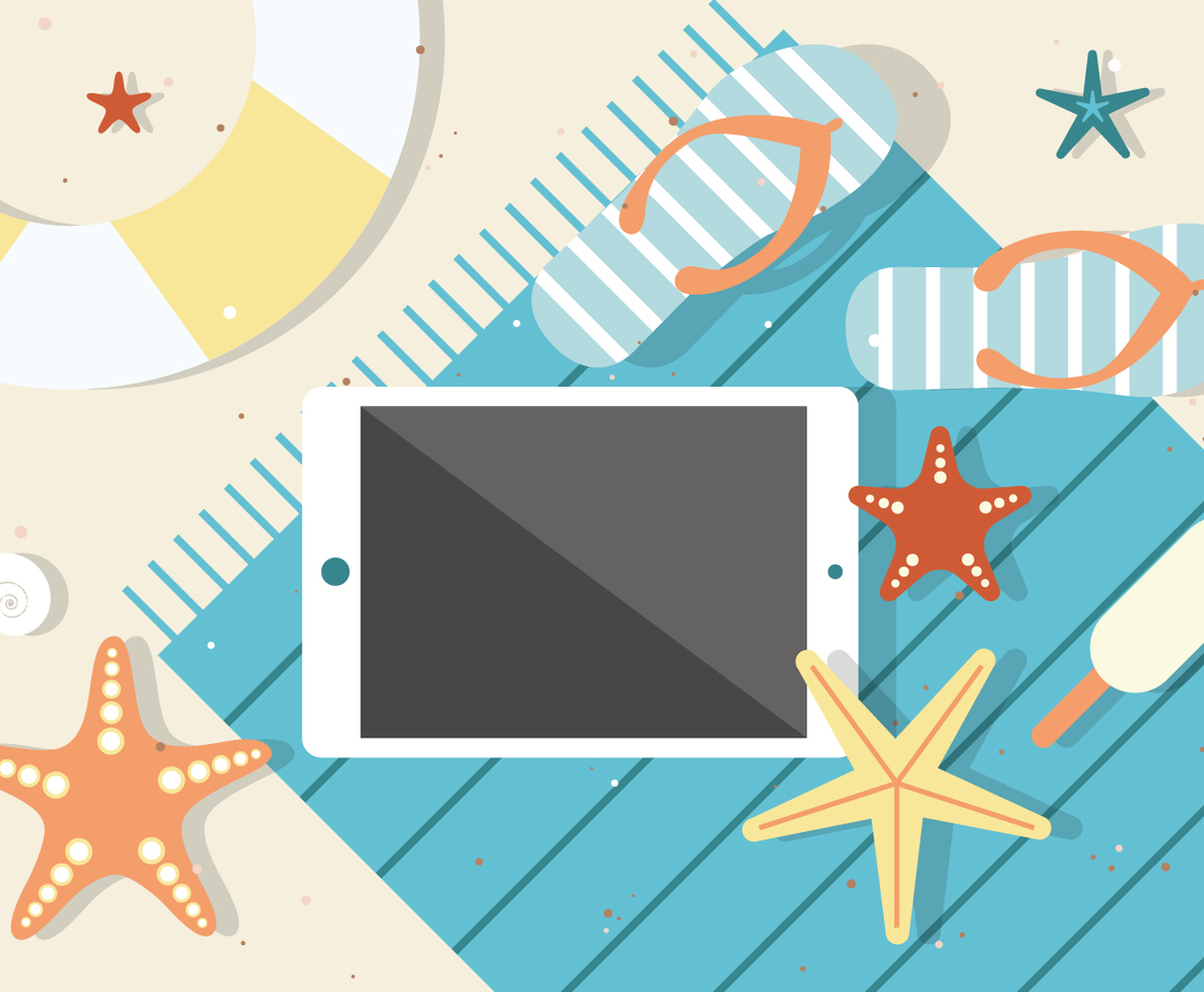 Free Beautiful Vector Summer Background