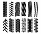Tyre Marks on Road Vector