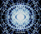 Vector Cracked Glass Effect Background