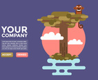 Baobab Three Illustration Vector