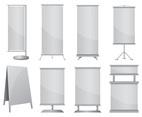 Set Of Kakemono Vector