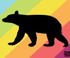 Bear Cub Silhouette