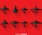 Air Plane Silhouette Vector
