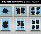 Broken Windows Free Vector